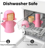 Angry Mom Microwave Cleaner, Mad Mama Microwave Steam Cleaner, Just Add Vinegar and Water, Easily Cleans the Crud in Minutes