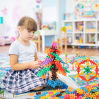 Building Blocks Kids STEM Toys Educational Building Toys Discs Sets Interlocking Solid Plastic for Preschool Kids Boys and Girls Aged 3+, Safe Material Creativity