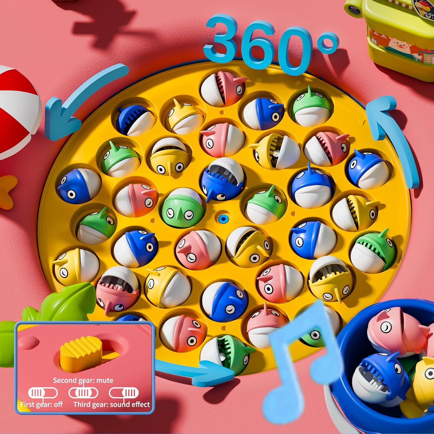 ORANGE OCEAN 66 PCS Magnetic Fishing Games for Kids Ages 4-8, Toddler Board Games for Kids 4-6 8-12, Toys for 3 4 5 6 Year Old Boys Girls, Ideas Birthday Gifts for Boys Girls 3-5 6-8