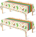 Summer Party Decorations - Summer Decorations for Home - 2 Pack Disposable Plastic Tablecloth | Floral Tablecloth for Mothers Day Wildflower Butterfly Birthday Garden Party Decorations