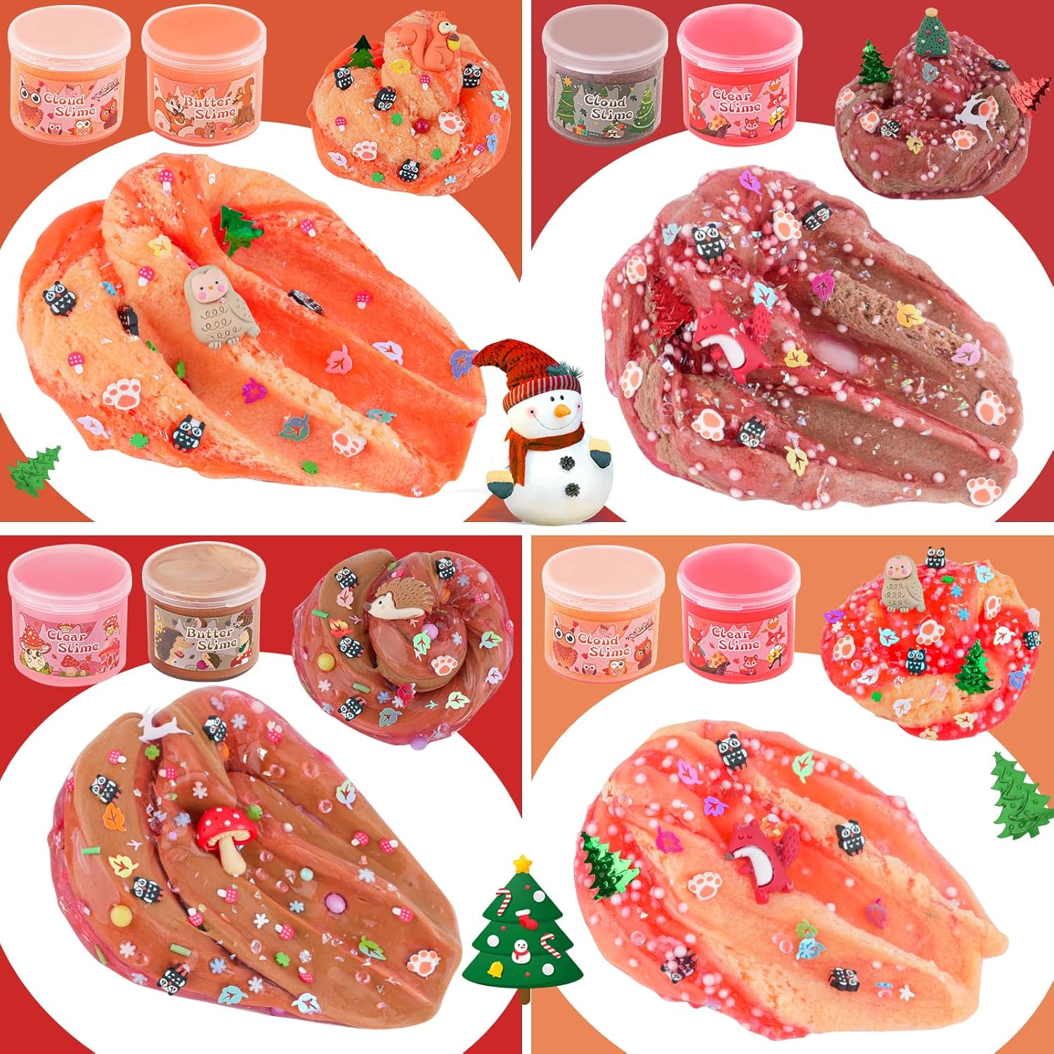 Cloud Slime kit for Girls Ages 8-12, Toys for Girls and Boys, for Kids Slime Set Party kit Goodie Bag Stuffers, 4 5 6 7 8 9 10 Year Old Girl Birthday Gift Cute Stuff