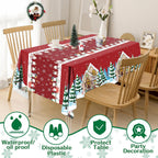 Summer Party Decorations - Summer Decorations for Home - 2 Pack Disposable Plastic Tablecloth | Floral Tablecloth for Mothers Day Wildflower Butterfly Birthday Garden Party Decorations