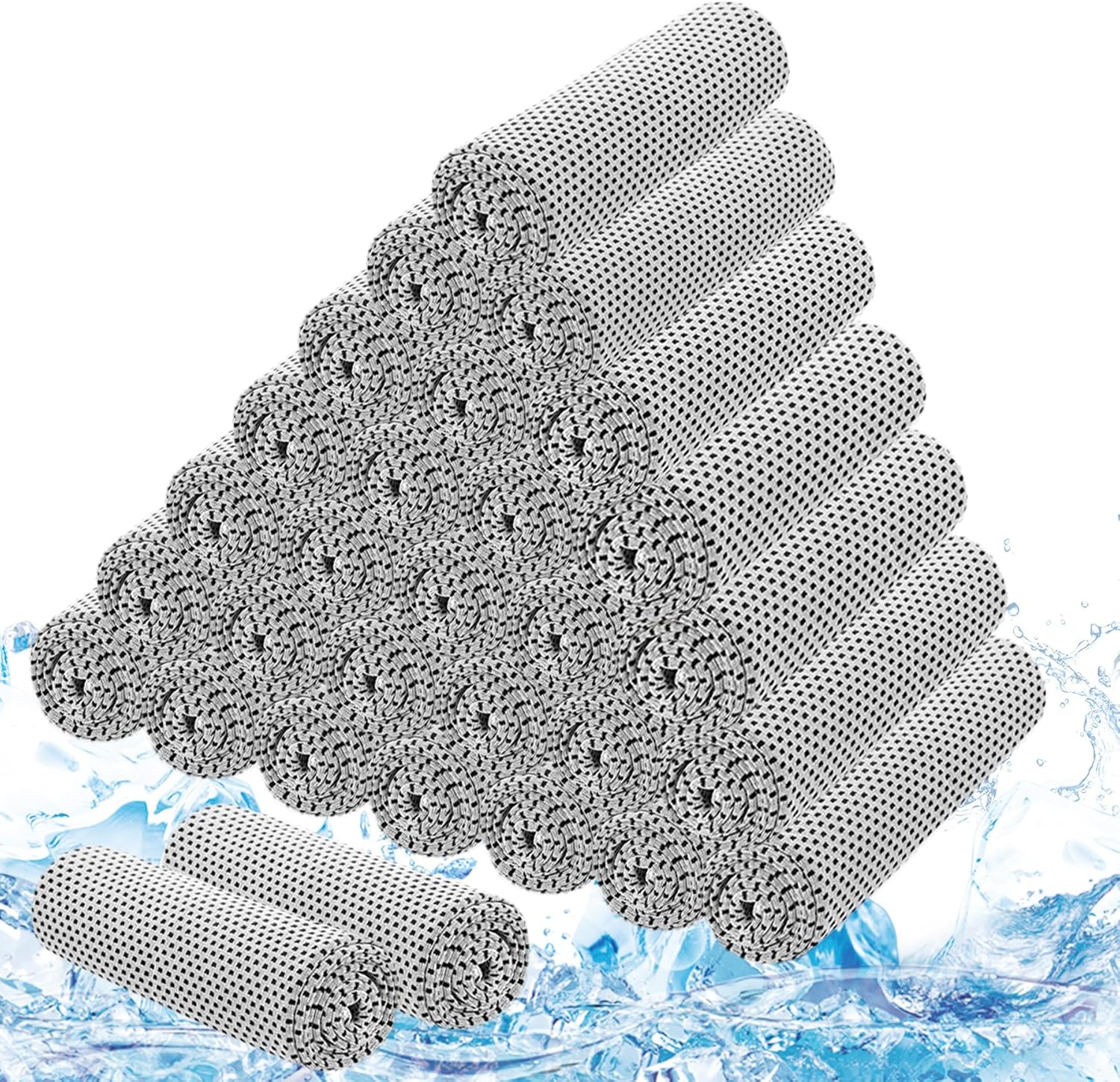 Cooling Towels for Neck and Face (40"x12"), Ice Microfiber Cooling Towels Bulk for Workout Chill Sweat Towels Cooling Neck Wraps for Gym Yoga Golf Running Sport