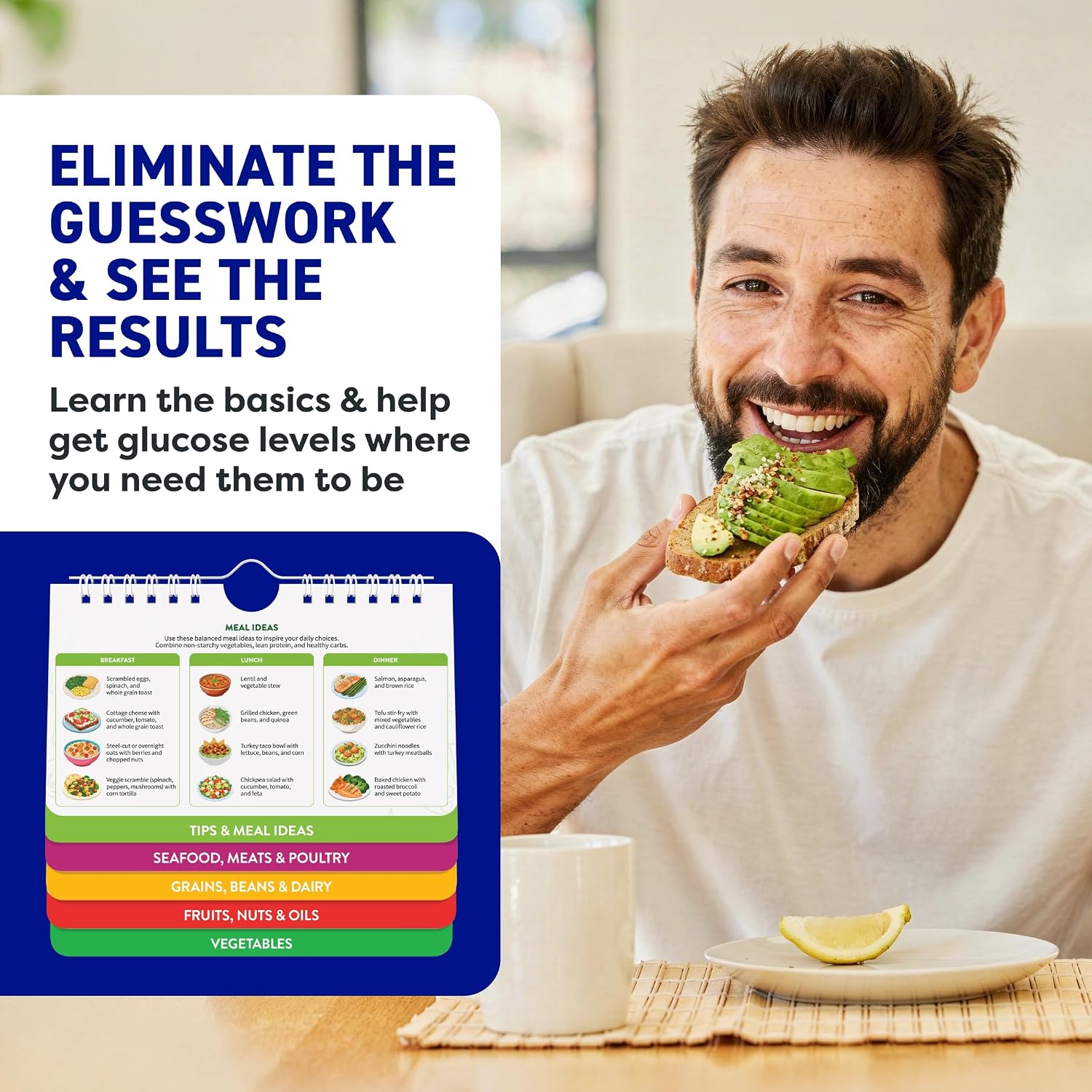 Magnetic Kitchen & Health Reference Cheat Sheet Booklet