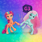 My Little Pony Dolls Rainbow Celebration, 6 Pony Figure Set, 5.5-Inch Dolls, Toys for 3 Year Old Girls and Boys, Unicorn Toys