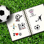 100PCS Soccer Stickers for Boys Girls Kids Teens, Vinyl Waterproof Soccer Stickers for Water Bottles, Laptops, Goodie Bag Stuffers, 2026 Soccer World Cup Party Favors