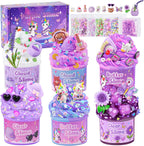 Cloud Slime kit for Girls Ages 8-12, Toys for Girls and Boys, for Kids Slime Set Party kit Goodie Bag Stuffers, 4 5 6 7 8 9 10 Year Old Girl Birthday Gift Cute Stuff