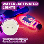 Tub Works® Bugs™ Light Up Bath Toys, 6 Pack | Water-Activated Light Up Toys Flash & Change Color | Easy-Grip Baby Girl & Toddler Bath Toys | Sensory Bathtub Toys with Bath Lights