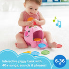 Baby & Toddler Toy Laugh & Learn Smart Stages Piggy Bank with Educational Songs & Phrases for Infants Ages 6+ Months