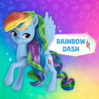 My Little Pony Dolls Rainbow Celebration, 6 Pony Figure Set, 5.5-Inch Dolls, Toys for 3 Year Old Girls and Boys, Unicorn Toys