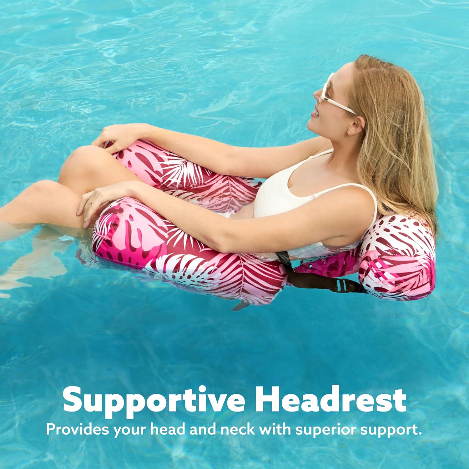 SLOOSH Inflatable Pool Floats Adult,2 Packs Floating Lounge Chairs,Blow up Pool Noodles for Adult Heavy Duty,Floating Chair for Party Summer Water Beach Lake Fun