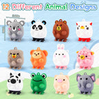 Animal Pop Suction Fidgets Toys, Toddler Travel Toys for Airplane Car Activities Essential, Party Favors for Kids, Goodie Bags Stuffers for Kids, Toddler Bath Toys, Birthday Gifts for Boy Girls