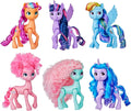 My Little Pony Dolls Rainbow Celebration, 6 Pony Figure Set, 5.5-Inch Dolls, Toys for 3 Year Old Girls and Boys, Unicorn Toys