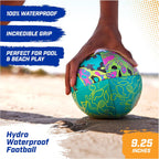 Swimways Hydro Waterproof Football, Outdoor Games for Adults and Kids, Swimming Pool Accessories and Pool Party Games,9.25 Inches