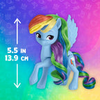 My Little Pony Dolls Rainbow Celebration, 6 Pony Figure Set, 5.5-Inch Dolls, Toys for 3 Year Old Girls and Boys, Unicorn Toys