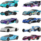 10-Pack of Toy Race Cars (Styles May Vary) | Set of 10 1:64 Scale Vehicles,Includes Hot Wheels Originals & Officially Licensed Cars