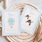 Boy Watercolor Milestone Cards - My First Monthly Milestone Cards,Blue Boy 12 Monthly Newborn Photos