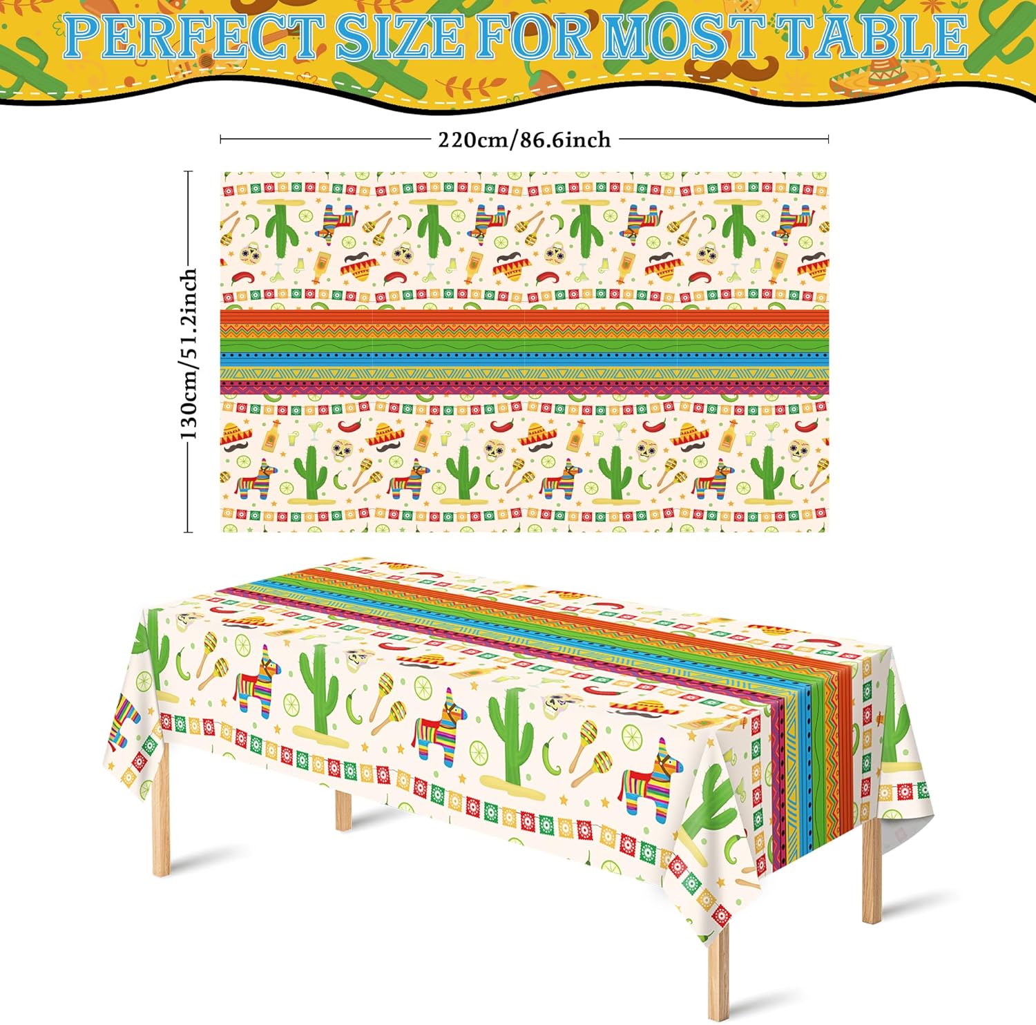Summer Party Decorations - Summer Decorations for Home - 2 Pack Disposable Plastic Tablecloth | Floral Tablecloth for Mothers Day Wildflower Butterfly Birthday Garden Party Decorations