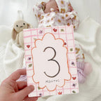 Baby Boy/Girl Monthly Milestone Cards - First Holiday Cards,First Year Month Photo Milestone Cards,Baby Shower Newborn Photo Prop