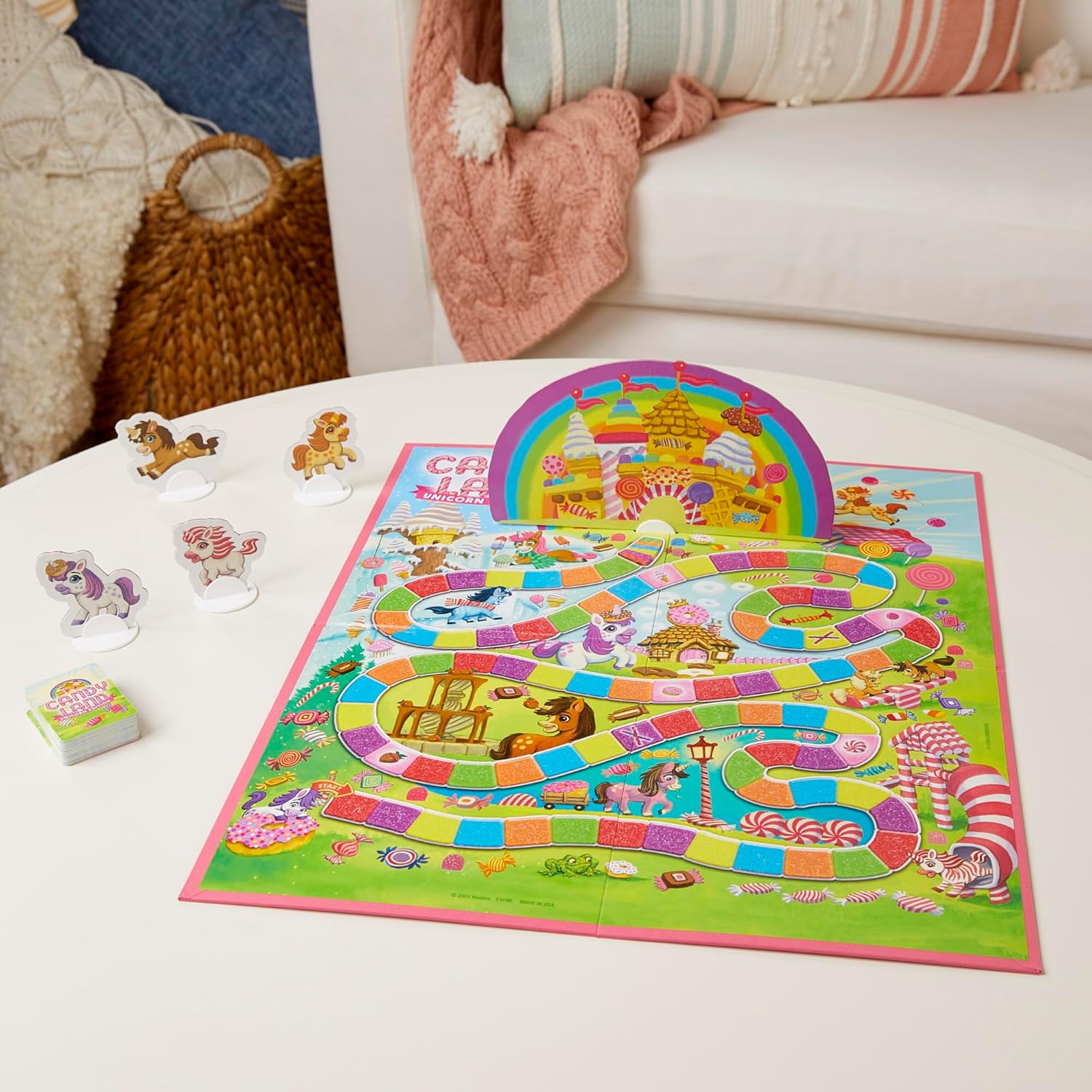 Candy Land Unicorn Edition Preschool Board Game | Back to School Gifts for Kids | Classroom Toys | Ages 3+
