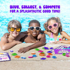 Dan&Darci Pool Gem Hunt Diving Game for Kids - Pools Toys for Kid Ages 6 7 8 9 10 11 12 Year Old - Water Games Swimming Dive Toy - Gifts for Girls, Boy Ages 6-8, 8-12, Summer Fun