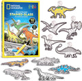 National Geographic Kids Stained Glass Kit - Kids Arts and Crafts Set, Window Sun Catchers, Kid Crafts Ages 4-8, Window Art Craft Kit, Suncatcher