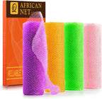 African Bath Sponge African Net Long Net Bath Sponge Exfoliating Shower Body Scrubber Back Scrubber Skin Smoother,Great for Daily Use