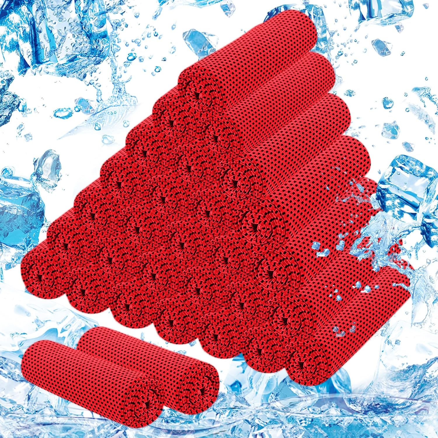 Cooling Towels for Neck and Face (40"x12"), Ice Microfiber Cooling Towels Bulk for Workout Chill Sweat Towels Cooling Neck Wraps for Gym Yoga Golf Running Sport