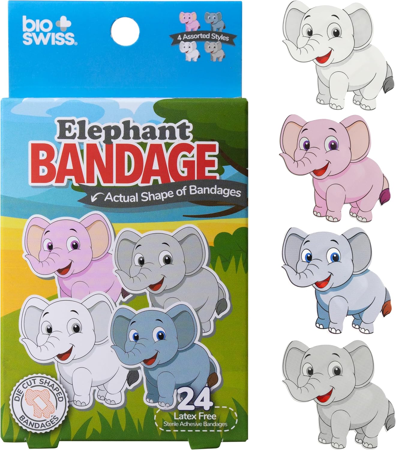 BioSwiss Bandages, Self Adhesive Bandage Set, Latex Free, Sterile Wound Care