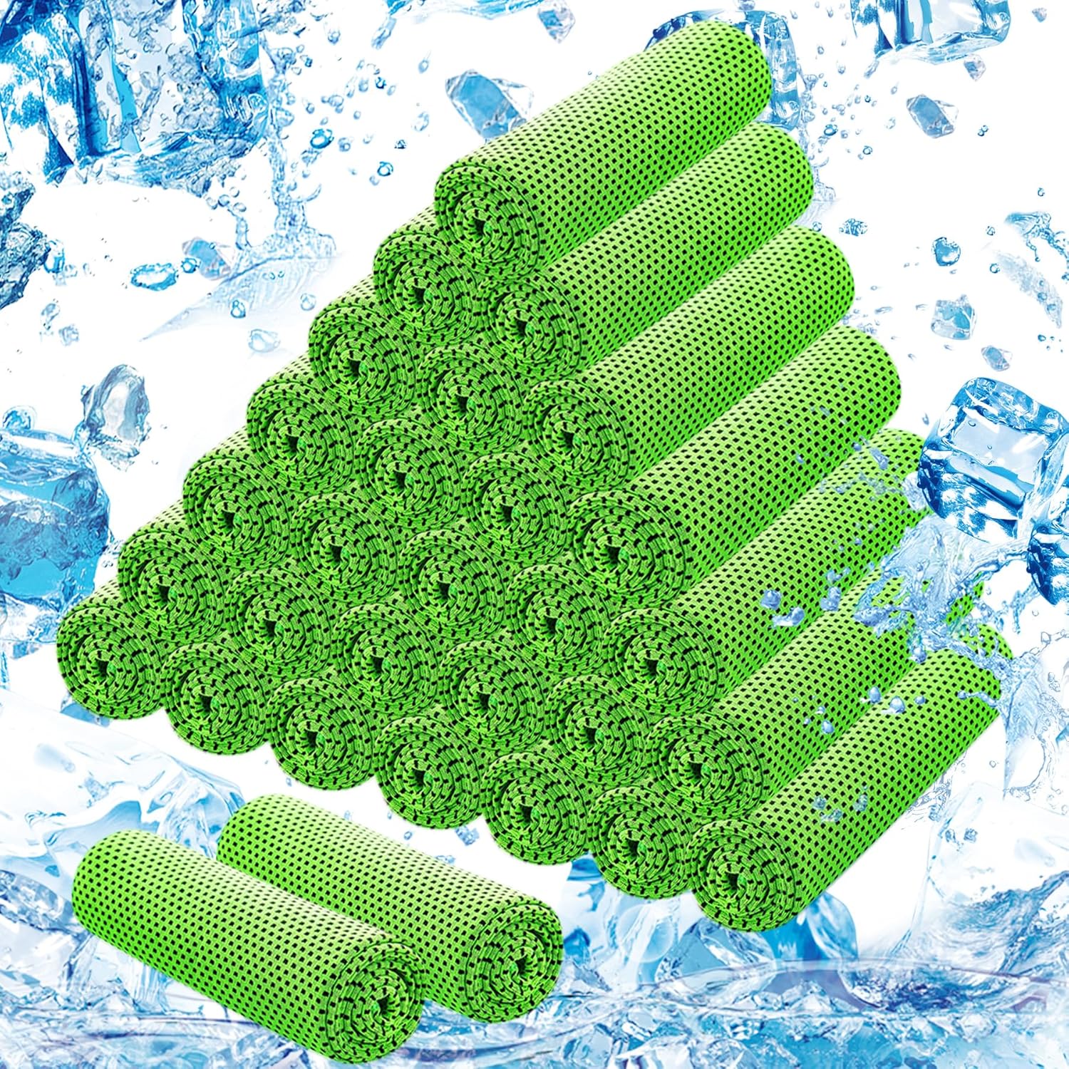 Cooling Towels for Neck and Face (40"x12"), Ice Microfiber Cooling Towels Bulk for Workout Chill Sweat Towels Cooling Neck Wraps for Gym Yoga Golf Running Sport