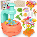Fabric Flower Bouquets Toys, DIY Craft Kits Toys for Kids - Flowers Market Toy, Build Your Flower Bouquet, Arts & Crafts for 4+ Year Toddler Girl, Educational Activity Preschool B-Day Gifts