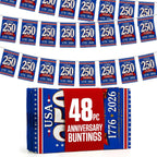 2026 World Cup Flag Bunting String, Double-Sided Polyester Rope 15m - Soccer tournament Bunting Banner for Party Decorations for Tournaments, Garden Streets & Pub Bar