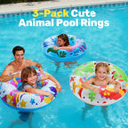 JOYIN 3 Pack Pool Floats, Pool Tube for Kids Swim Rings Inflatable Tubes, Floatie Ring Water Toys for Swimming, Summer Beach Party