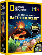 National Geographic Earth Science Kit with 100+ Activities for Kids 8-12 | Crystal Growing, Volcano Experiments, Rock Collection, Earth Science Activities, STEM Projects, Birthday Gift