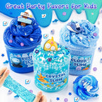 Cloud Slime kit for Girls Ages 8-12, Toys for Girls and Boys, for Kids Slime Set Party kit Goodie Bag Stuffers, 4 5 6 7 8 9 10 Year Old Girl Birthday Gift Cute Stuff