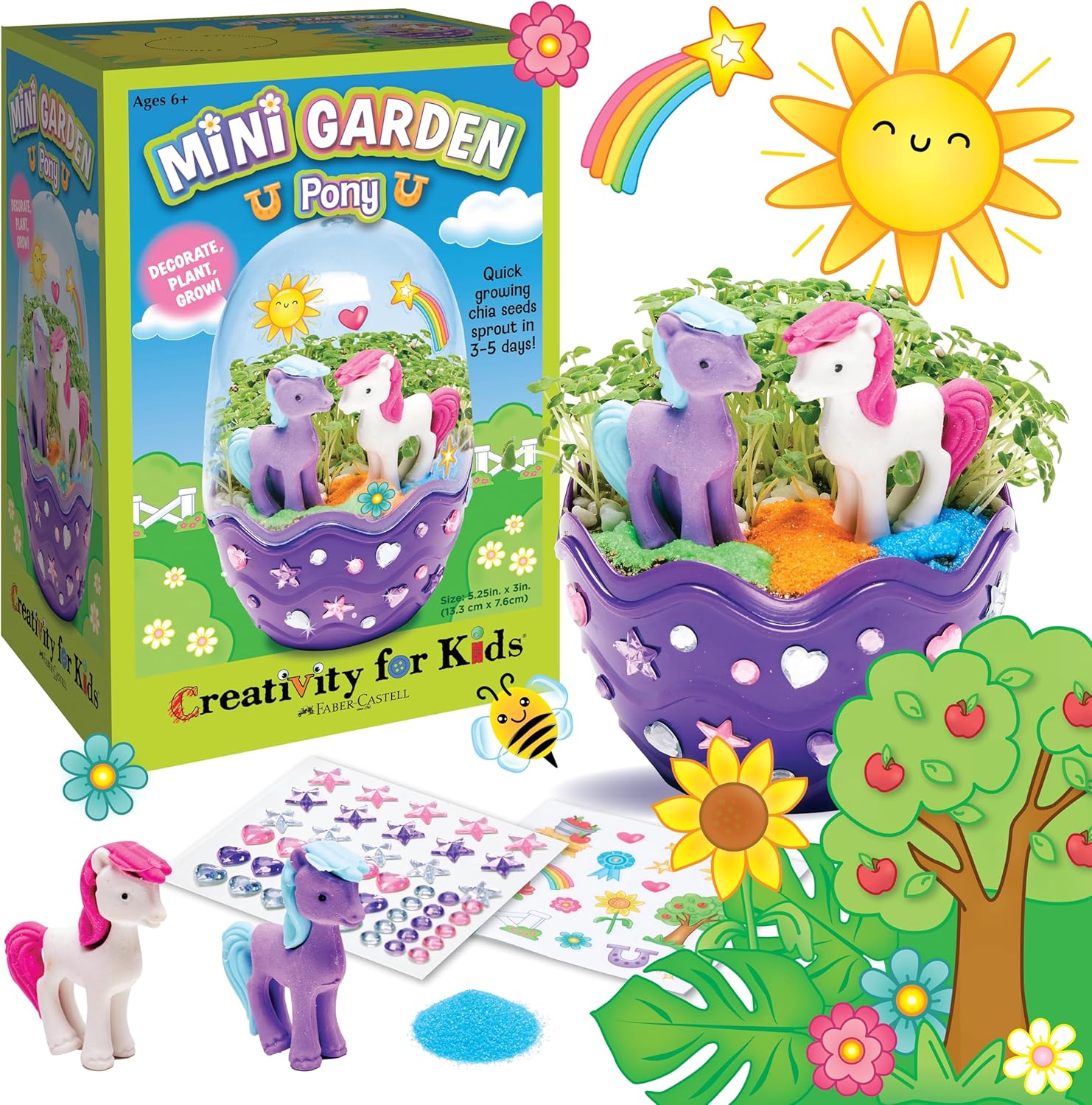 Creativity for Kids Mini Garden: Gifts for Girls, Crafts and Toys, Stocking Stuffers for Kids (Ages 6+)