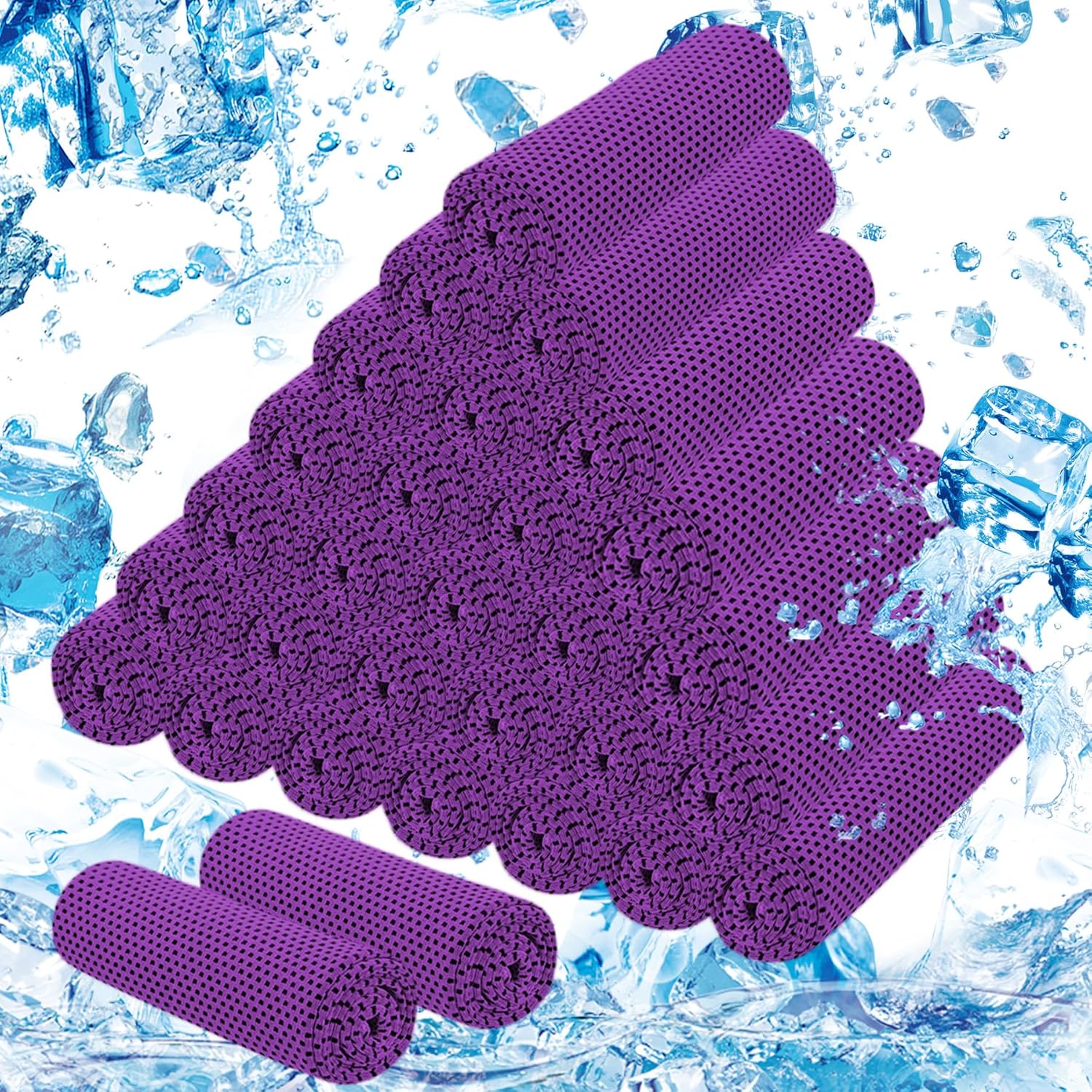 Cooling Towels for Neck and Face (40"x12"), Ice Microfiber Cooling Towels Bulk for Workout Chill Sweat Towels Cooling Neck Wraps for Gym Yoga Golf Running Sport