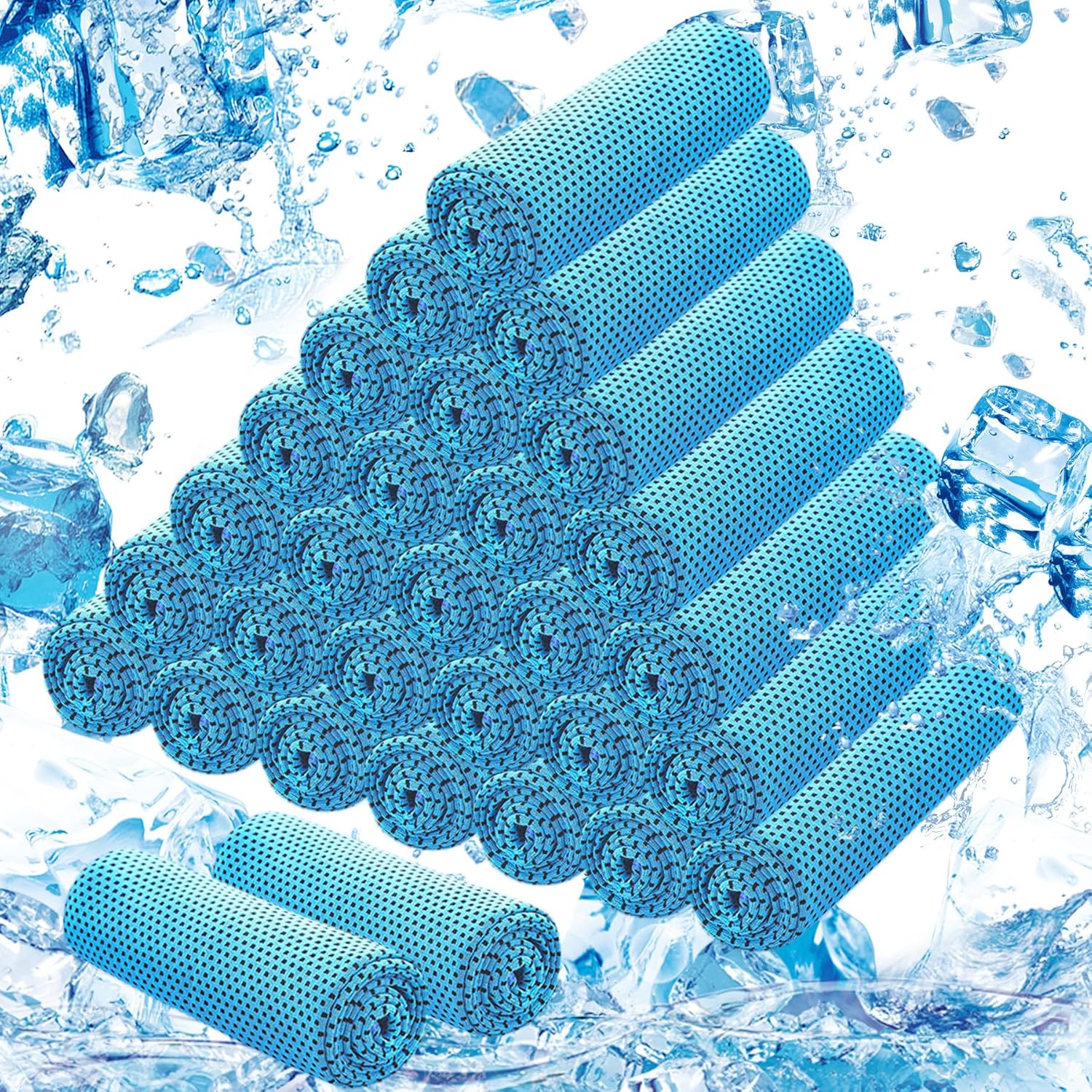 Cooling Towels for Neck and Face (40"x12"), Ice Microfiber Cooling Towels Bulk for Workout Chill Sweat Towels Cooling Neck Wraps for Gym Yoga Golf Running Sport