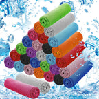 Cooling Towels for Neck and Face (40"x12"), Ice Microfiber Cooling Towels Bulk for Workout Chill Sweat Towels Cooling Neck Wraps for Gym Yoga Golf Running Sport