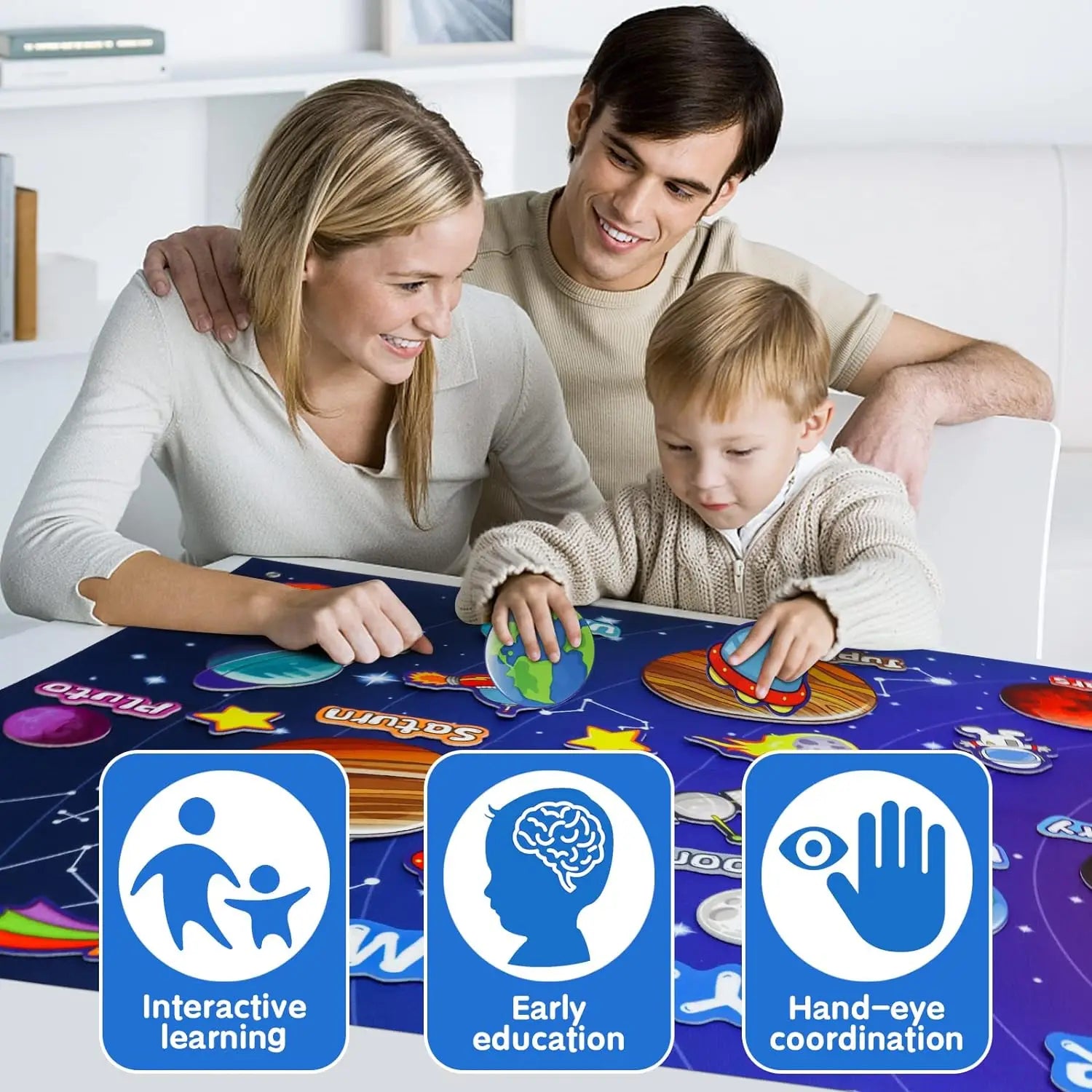 Montessori Outer Space Felt Board Story Set for Preschool Learning