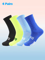 Cycling Socks Men 4 Pairs/set Biking Socks Women Sport Sweat Absorbing Breathable Football Soccer Compression Socks Wholesale