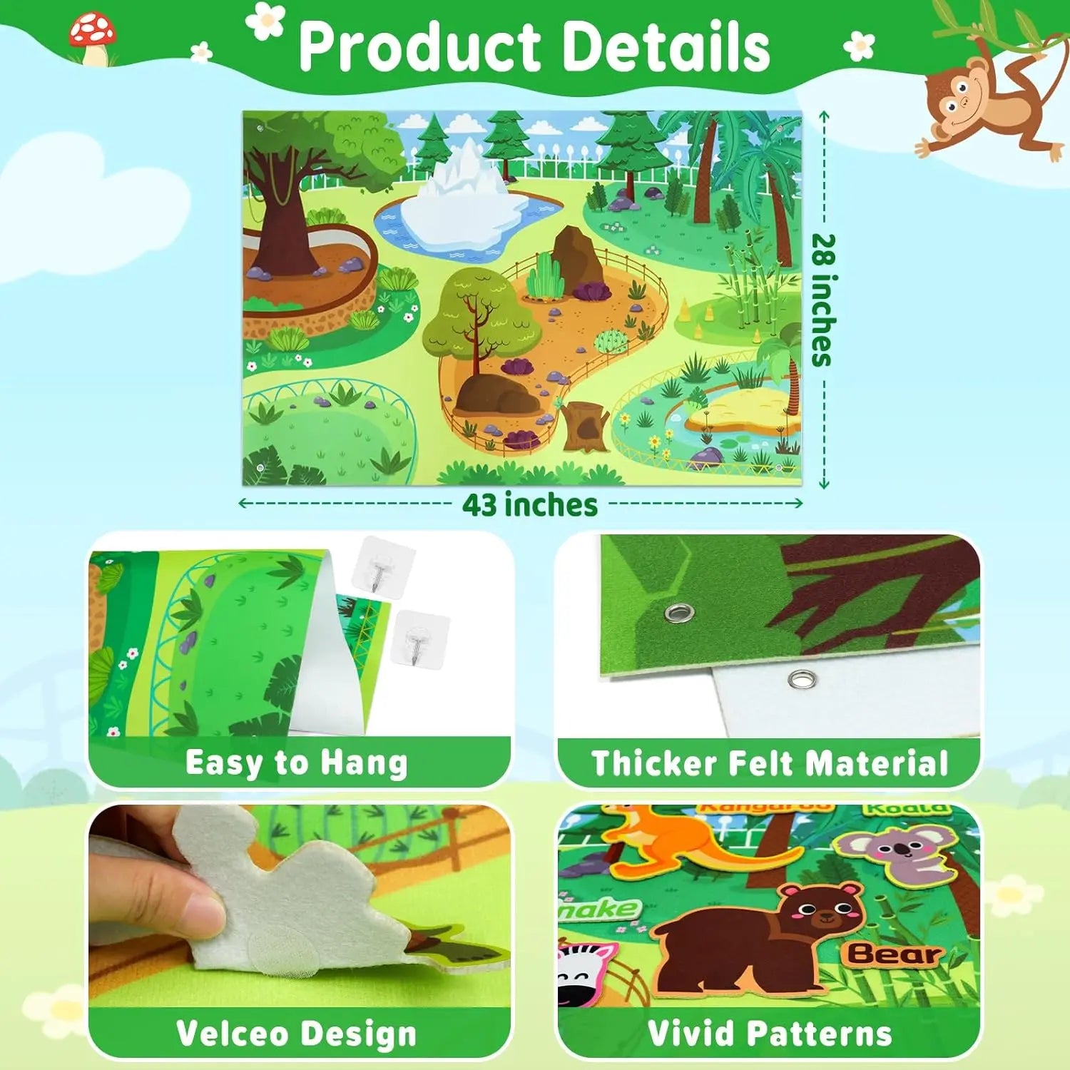 Montessori Outer Space Felt Board Story Set for Preschool Learning