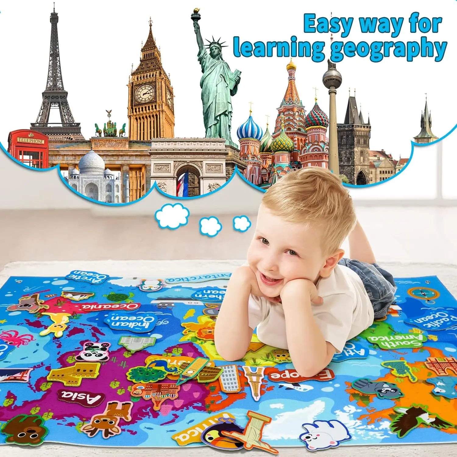 Montessori Outer Space Felt Board Story Set for Preschool Learning