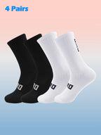 Cycling Socks Men 4 Pairs/set Biking Socks Women Sport Sweat Absorbing Breathable Football Soccer Compression Socks Wholesale