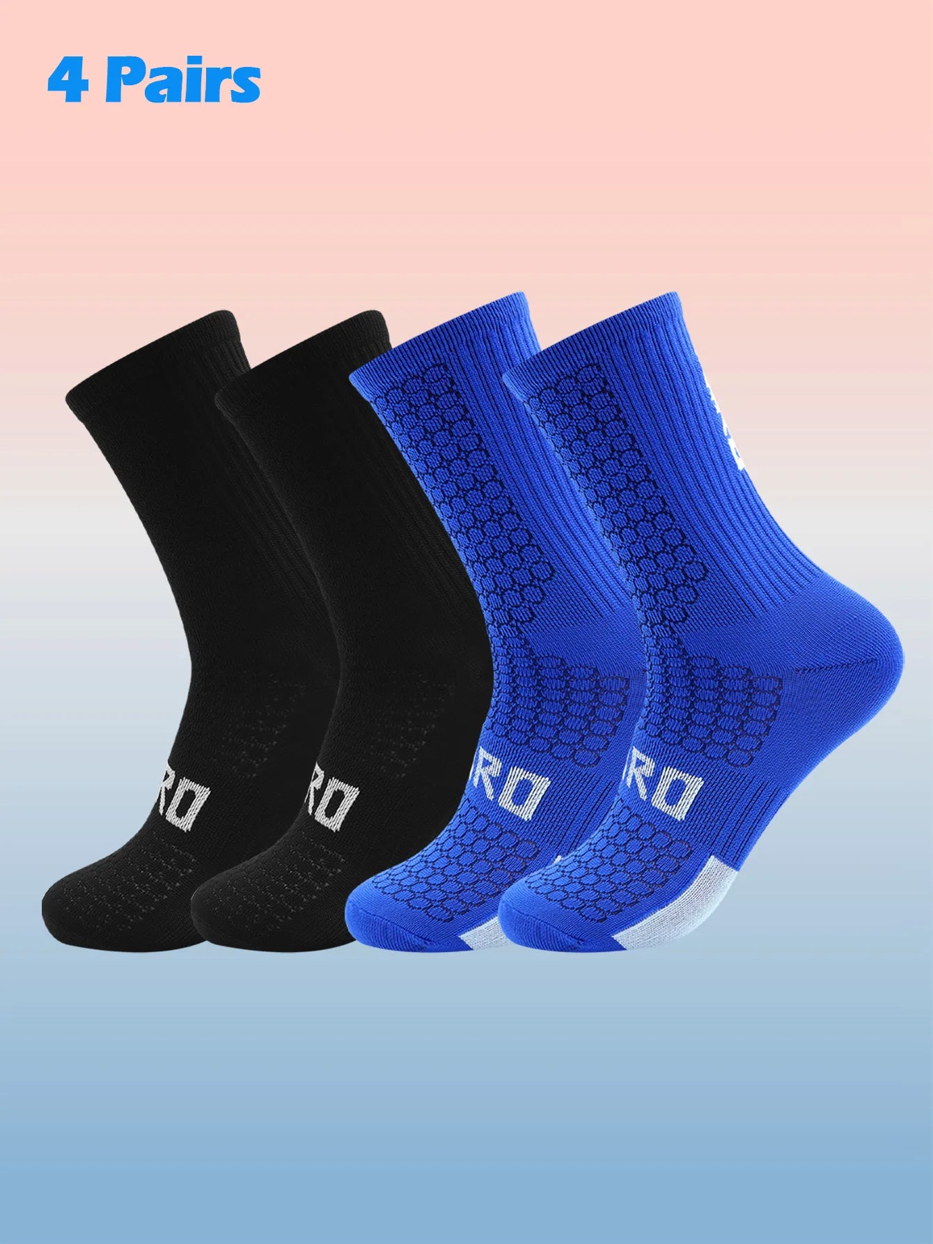 Cycling Socks Men 4 Pairs/set Biking Socks Women Sport Sweat Absorbing Breathable Football Soccer Compression Socks Wholesale