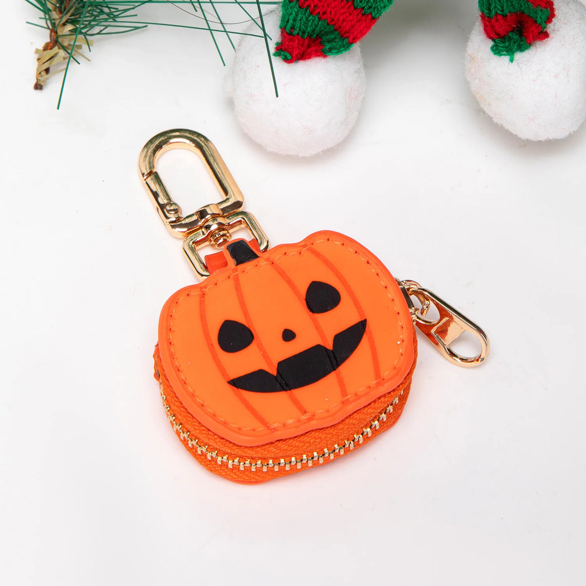 Halloween Coin Purse Fashion Personality Little Pumpkin Pendant Keychain Cute Mini Bag Accessories Send Girls Halloween Gifts