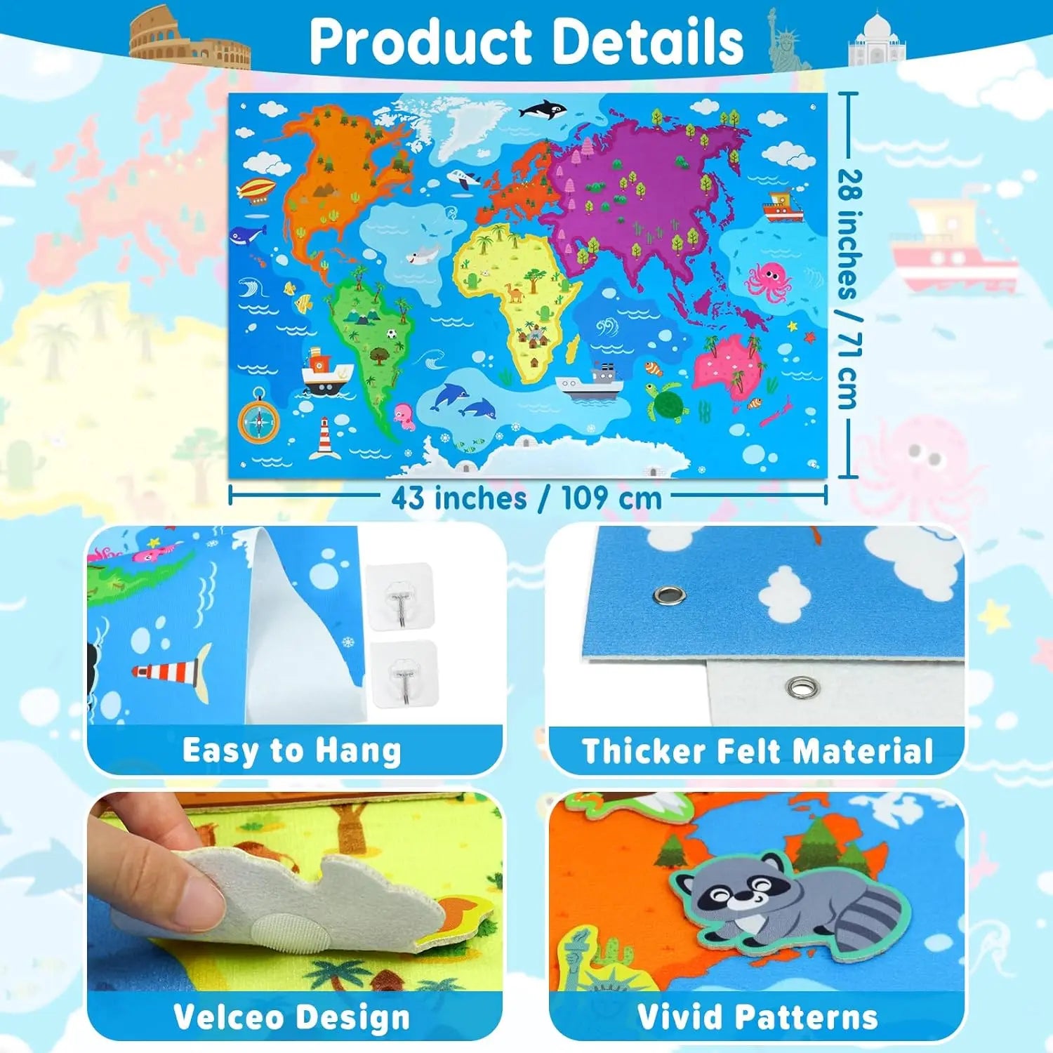 Montessori Outer Space Felt Board Story Set for Preschool Learning