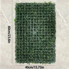 Artificial Green Wall Panels Faux Jungle Grass Decor for Home Garden Vibrant Greenery Mats for Outdoor Patio Weddings Christmas