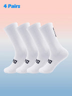Cycling Socks Men 4 Pairs/set Biking Socks Women Sport Sweat Absorbing Breathable Football Soccer Compression Socks Wholesale