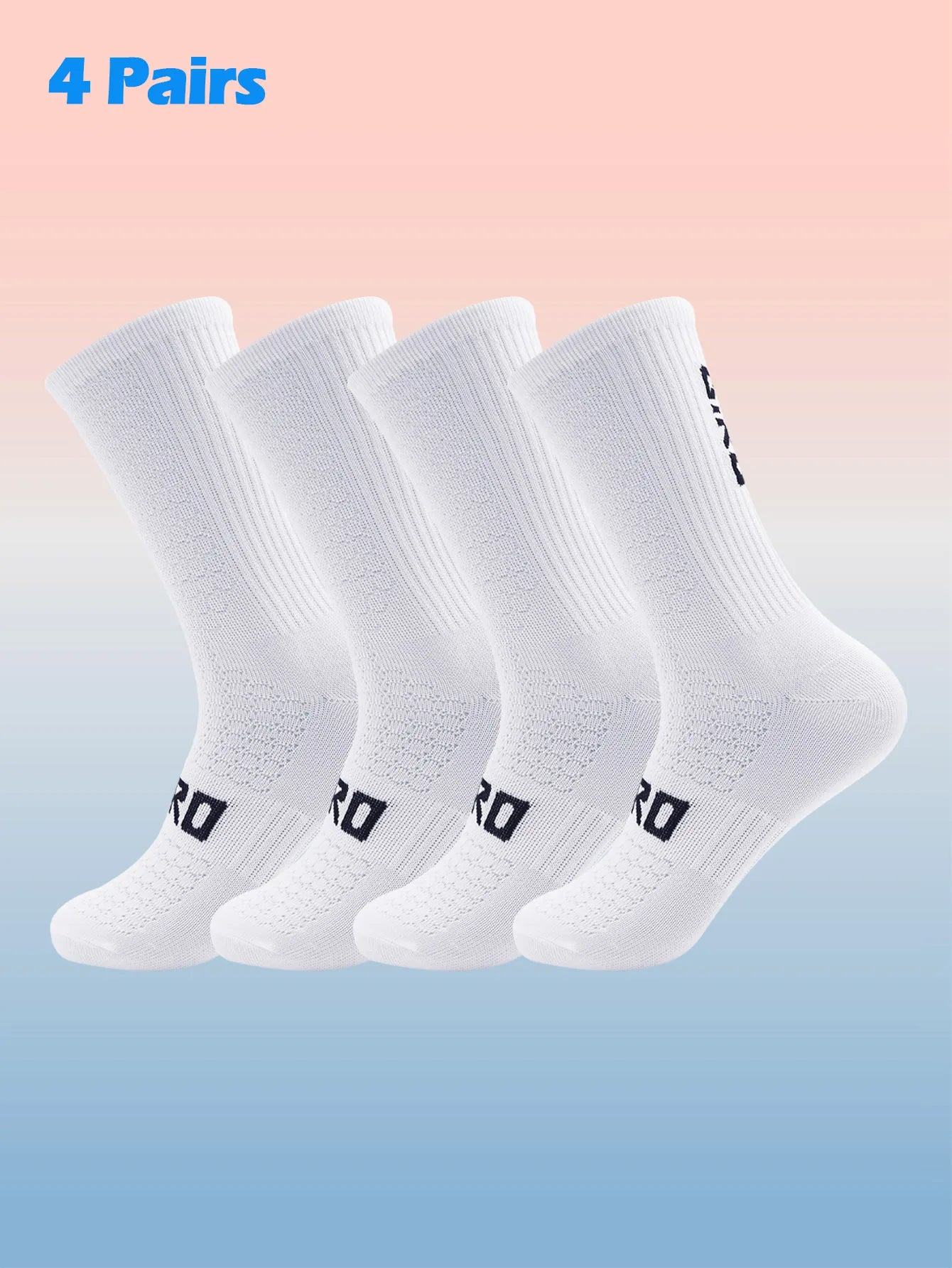 Cycling Socks Men 4 Pairs/set Biking Socks Women Sport Sweat Absorbing Breathable Football Soccer Compression Socks Wholesale